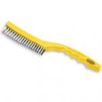 View: 9B47 Stainless Steel Wire Brush, Short Plastic Handle 